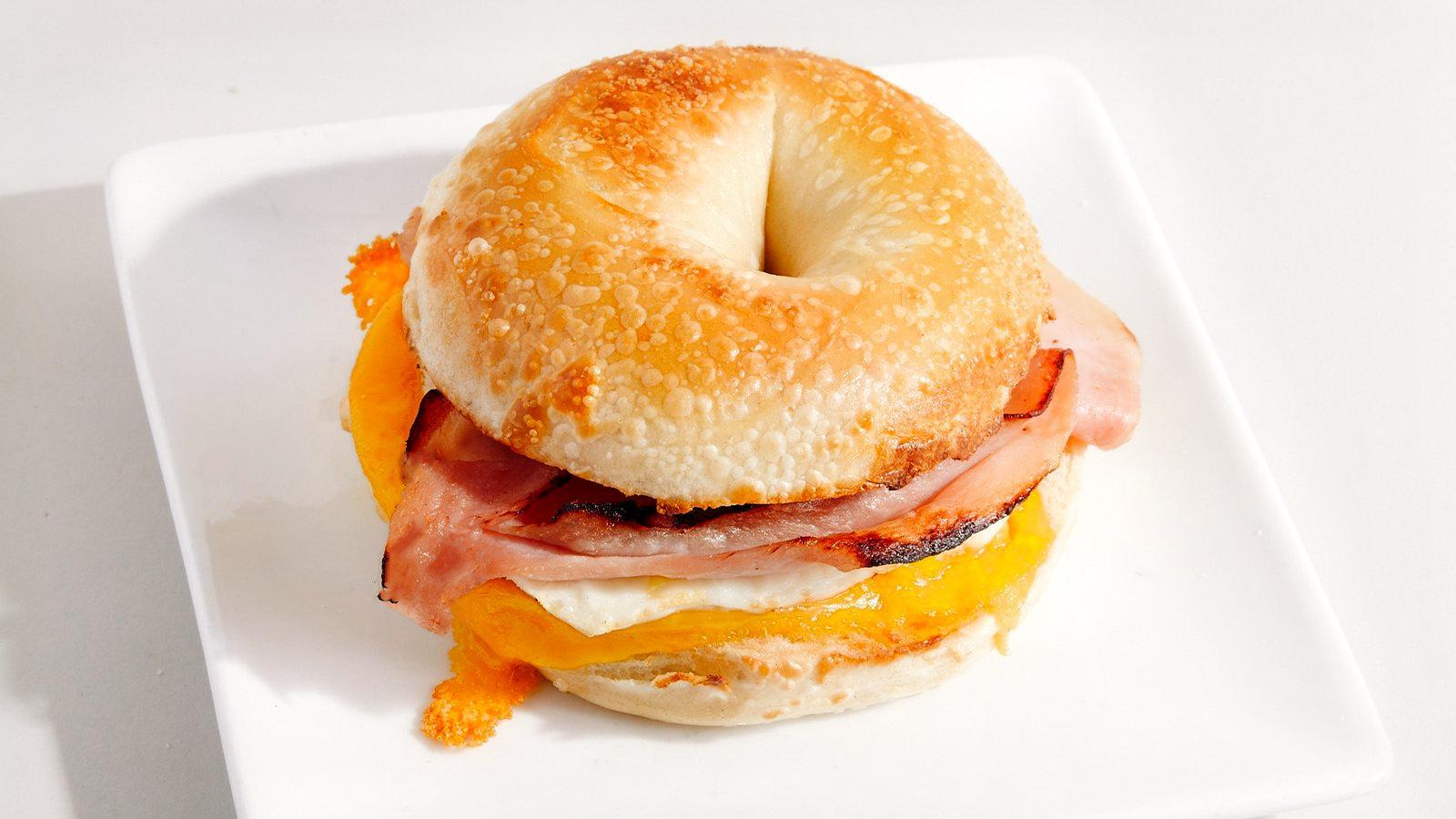 Bagel Sandwich - Ham, Egg and Cheese