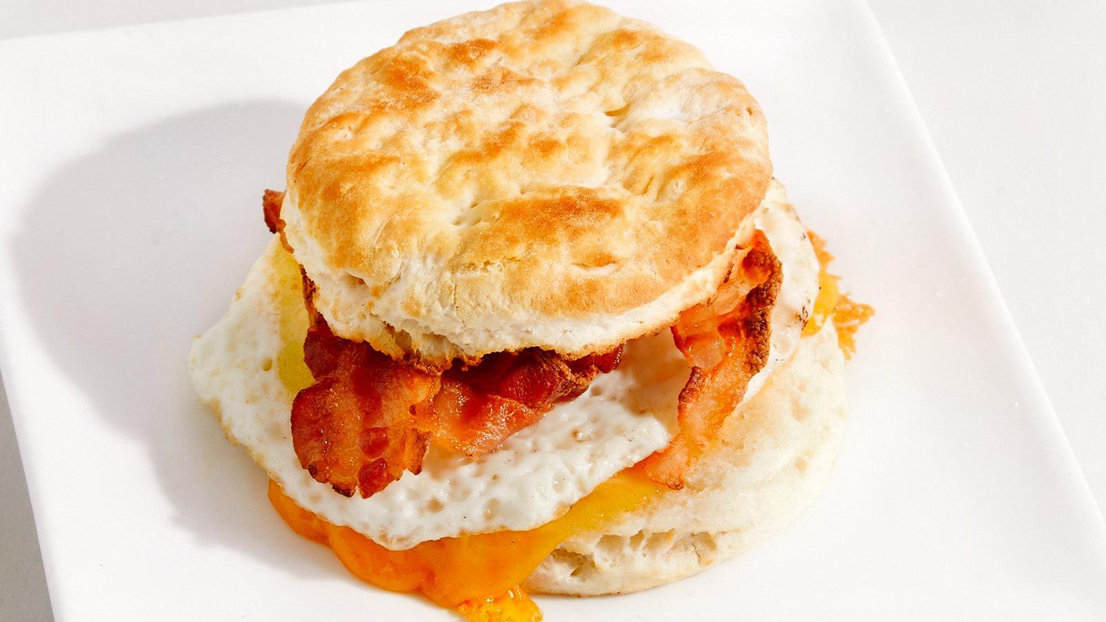 Biscuit Sandwich - Bacon, Egg and Cheese