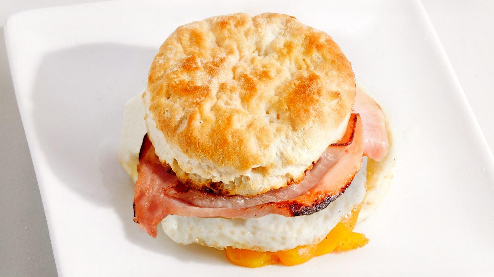 Biscuit Sandwich - Ham, Egg and Cheese