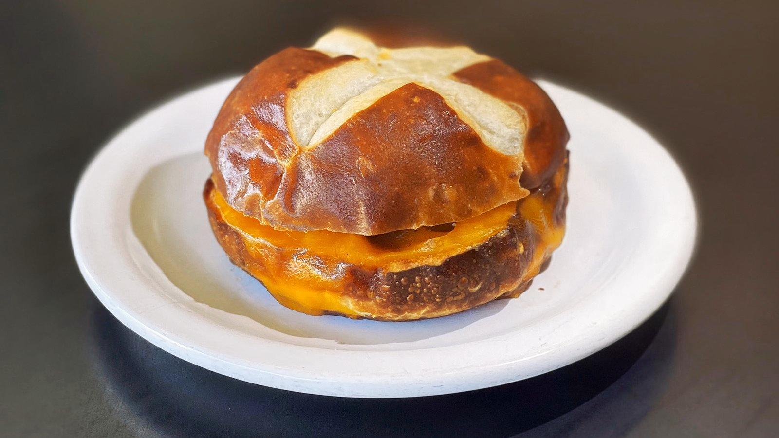 Pretzel Sandwich - Cheese Melt