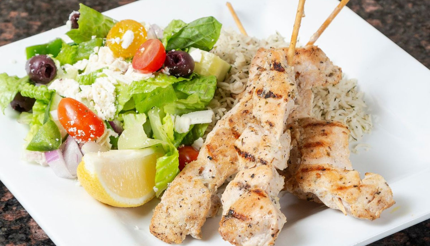 Chicken Souvlaki Dinner
