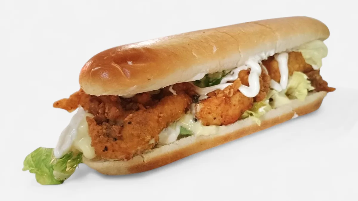 Crispy chicken sub