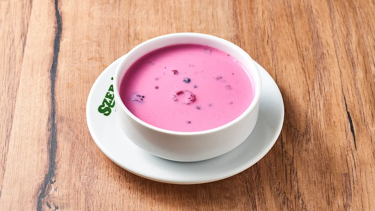 Tejszínes gyümölcsleves