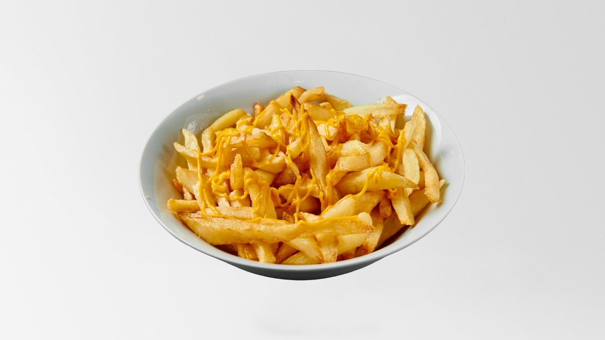 Πατάτες Τηγανητές με Cheddar και Μπέικον