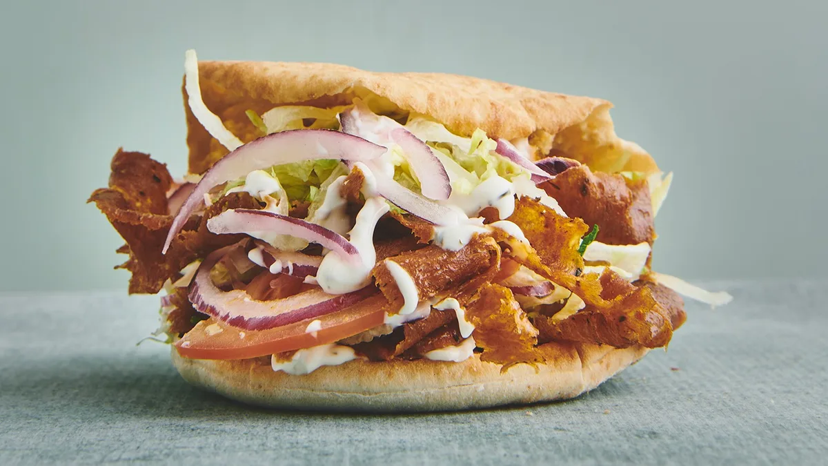 Pitabrød kebab