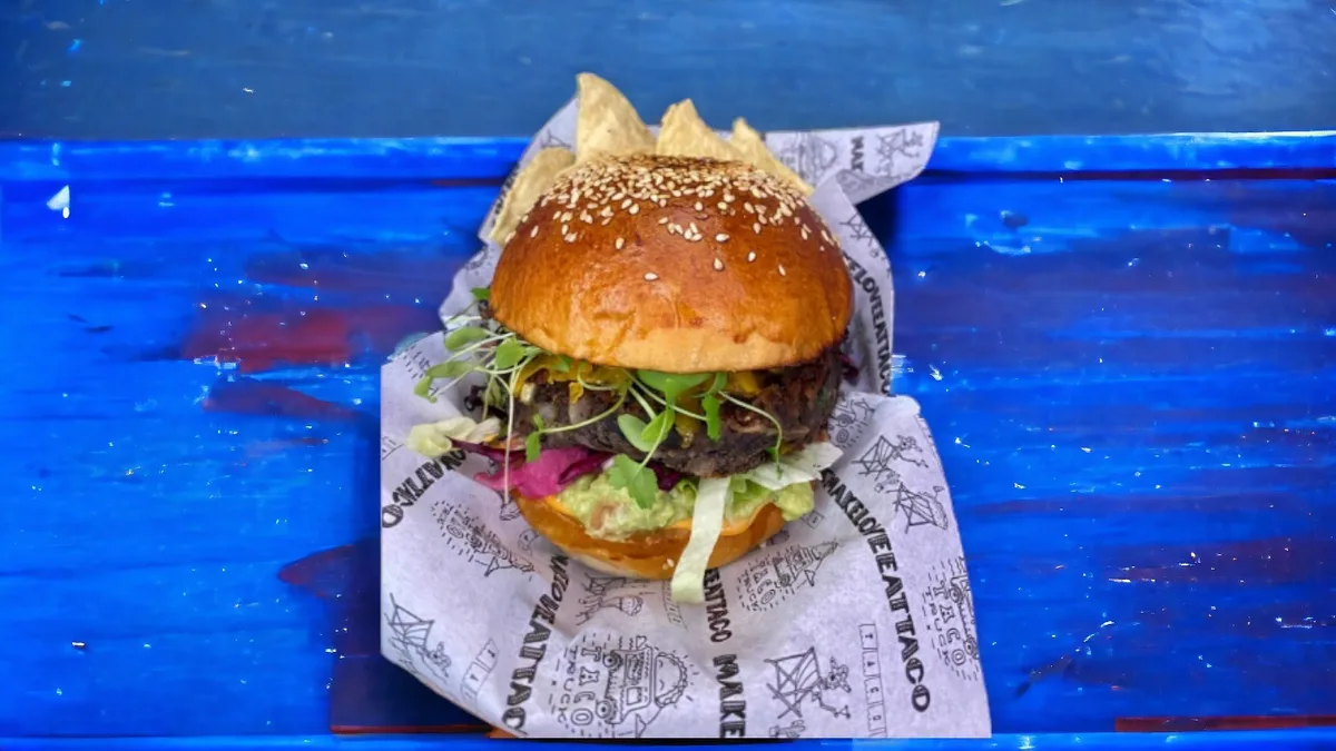 Mexican veggie burger