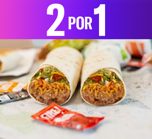 2x  Burrito Vegetariano