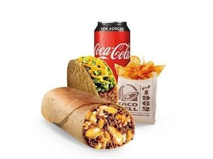 Combo Triple Cheesy Burrito + Crunchy Ta