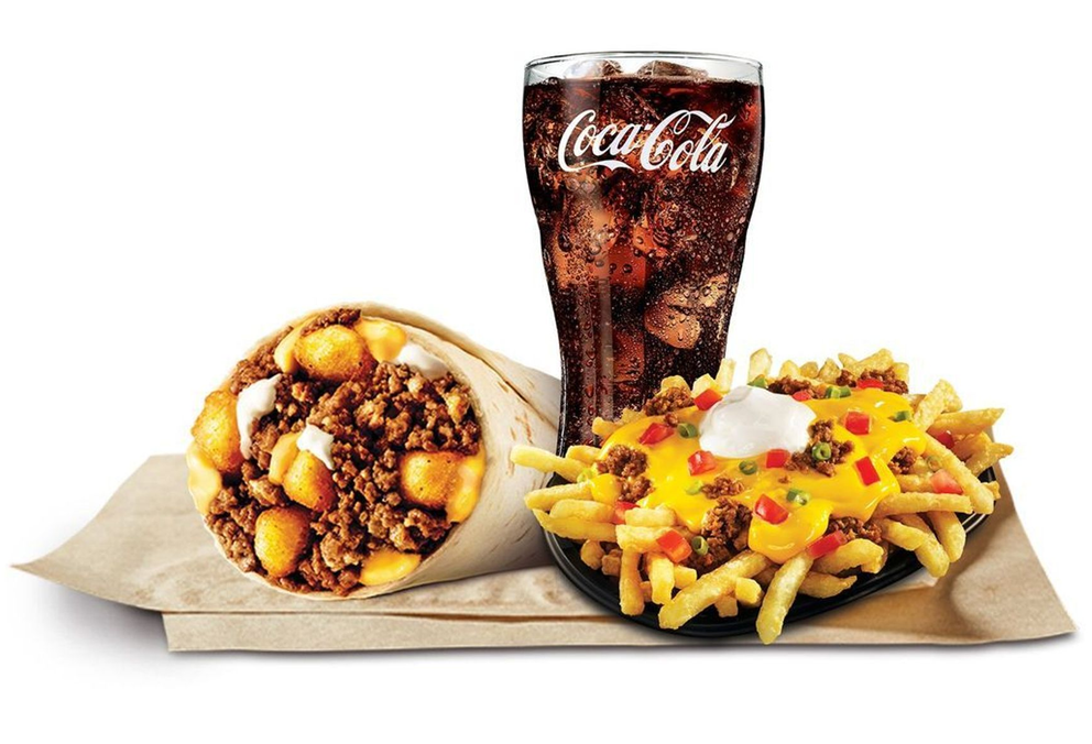 Combo De Xtra Big Burrito Salsa De Queso