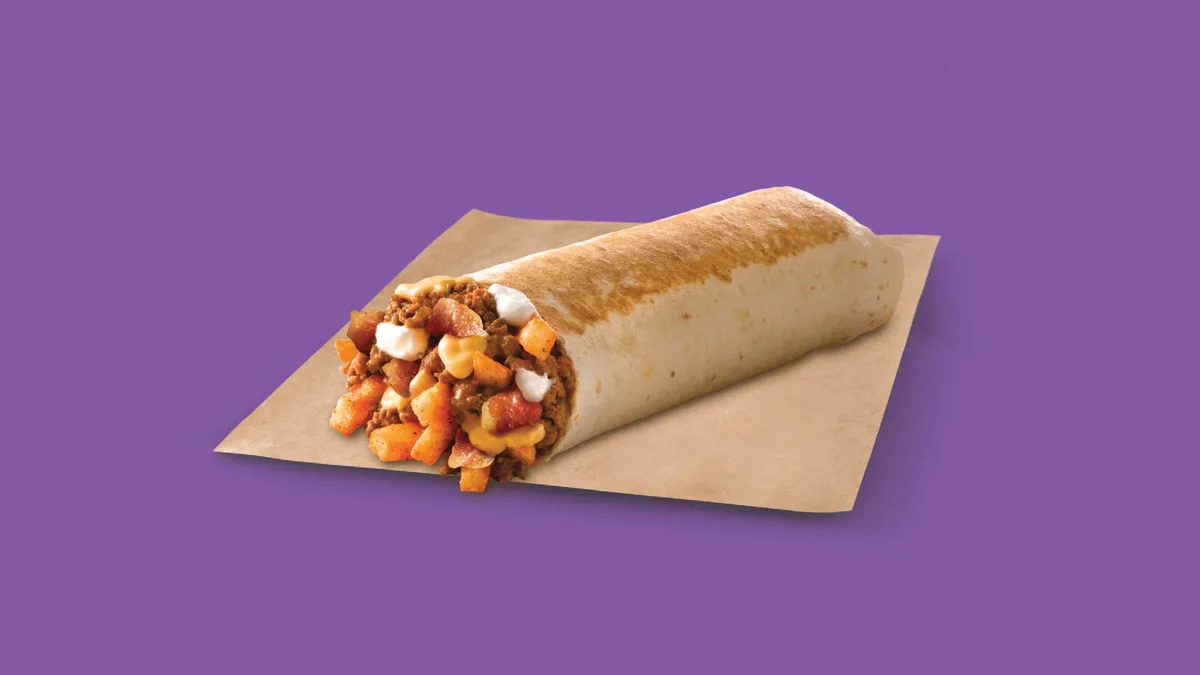 Cheesy Bacon Fries Burrito