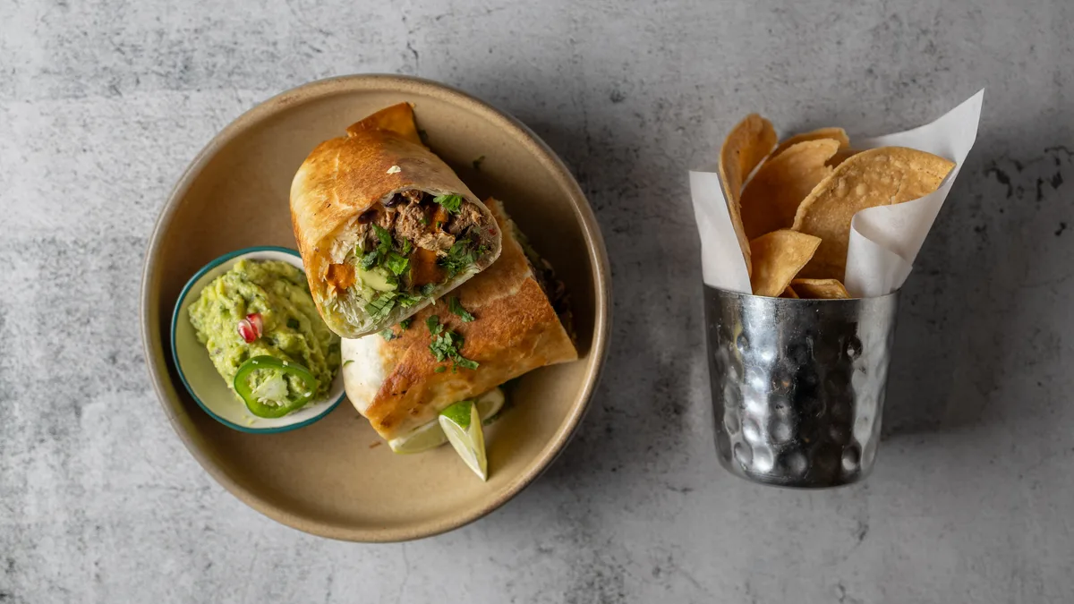 Burrito oksekød
