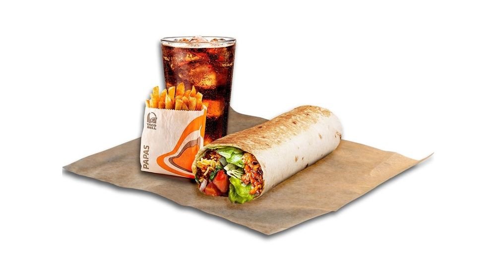 Vegan burrito meal