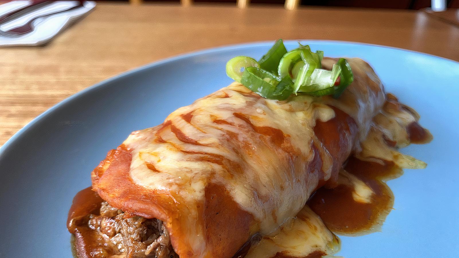 Shredded Beef  Enchilada