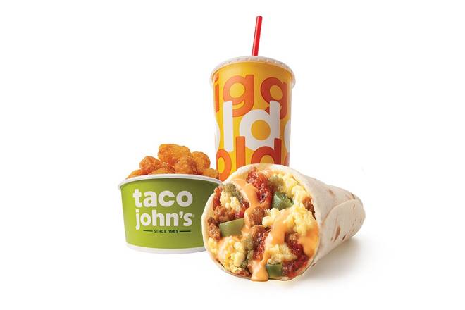 Spicy Chorizo Breakfast Burrito Combo