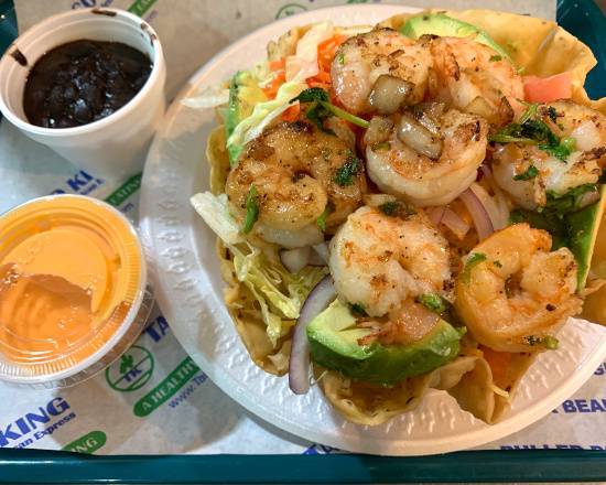 Shrimp Tostada Salad