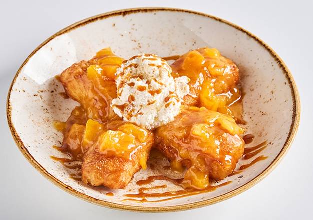 PEACHES AND CREAM CROISSANT-STYLE BEIGNETS
