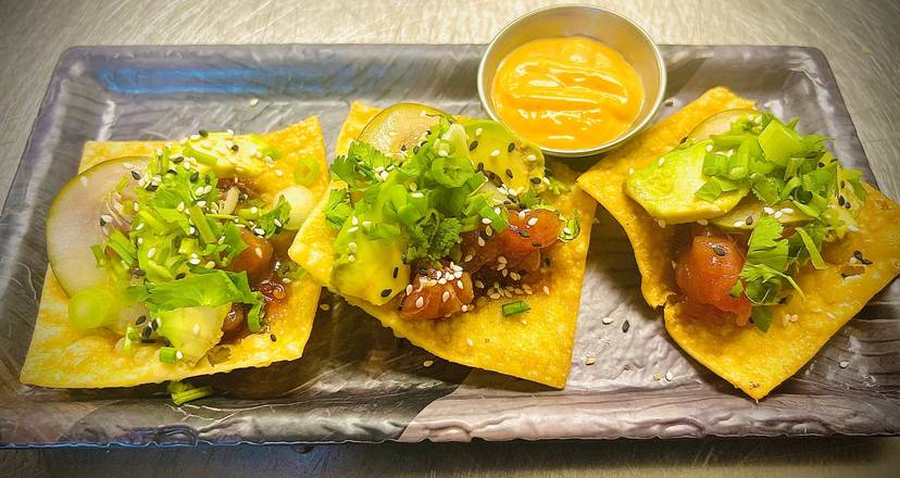 Ahi tostadas (Nachitos)