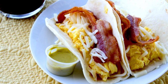Bacon, Egg and Cheese Taco