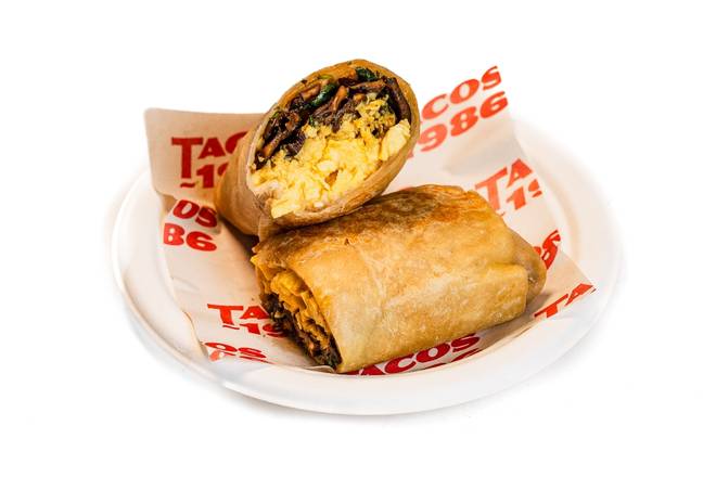 Mushroom and Egg Burrito