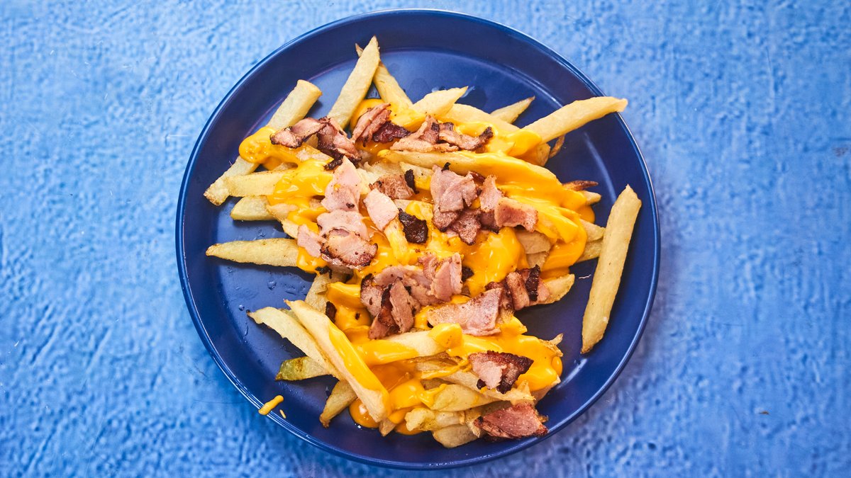 Patate të Skuqura me Chedar and Bacon