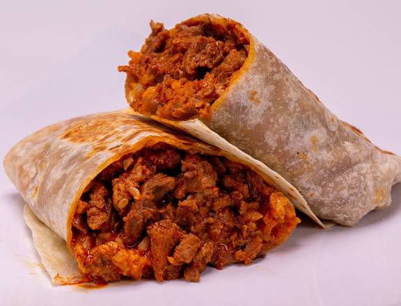 Chile Rojo Beef Burrito