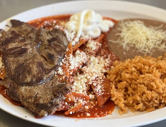 Chilaquiles con carne