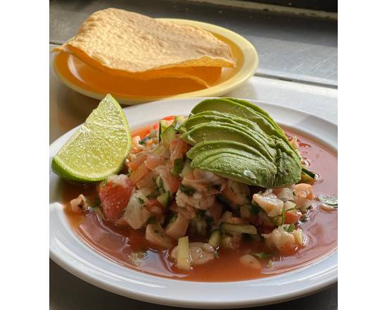 Tostadas de Ceviche de Camaron