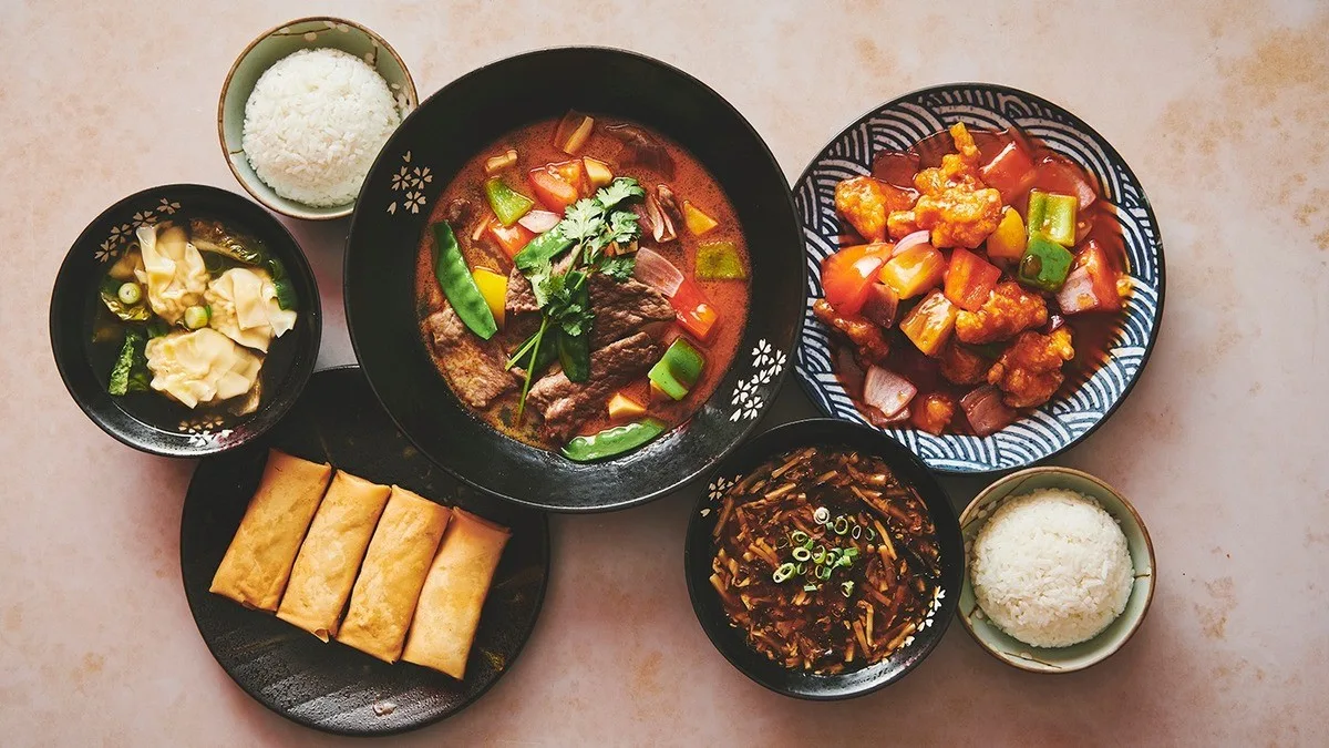 Kinesisk menu for 2 personer