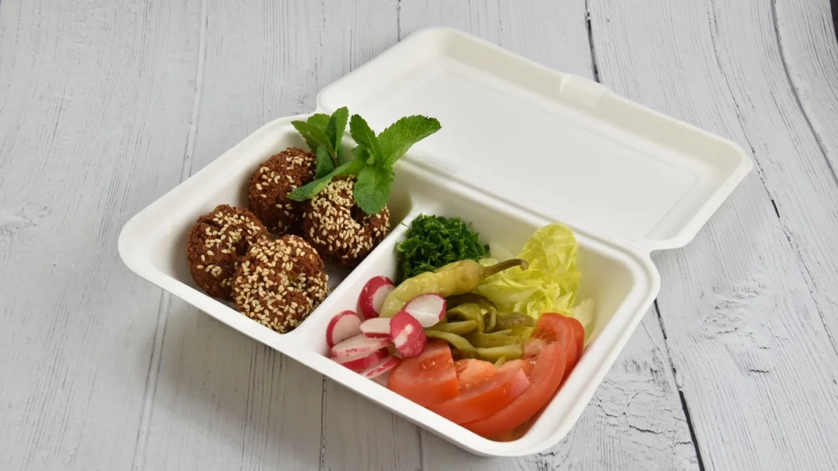 Falafel tál kicsi 4 db fűszeres