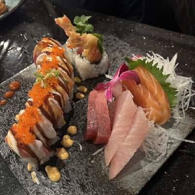 SASHIMI and CHEF'S SPECIAL ROLL