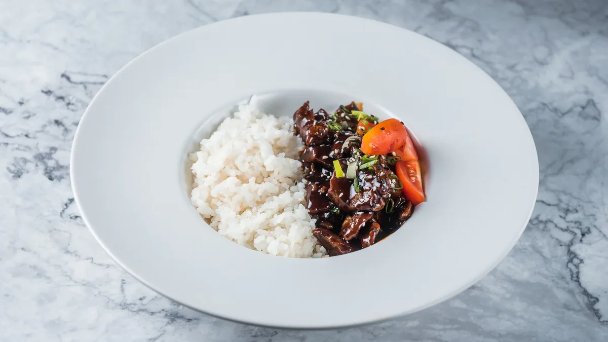 Beef with Teriyaki Sauce