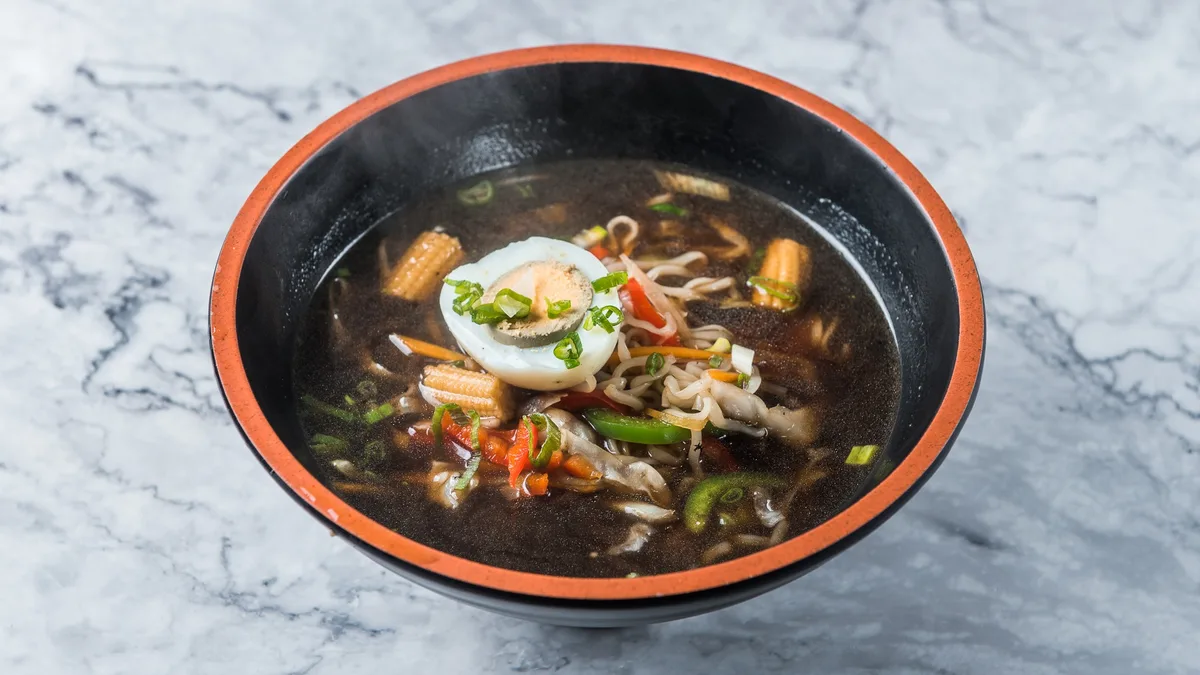 Taiyo Ramen Soup with Mendaki