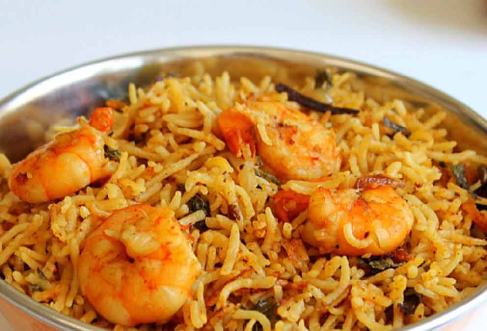 Camarones Biryani