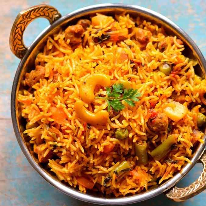 Vegetales Biryani