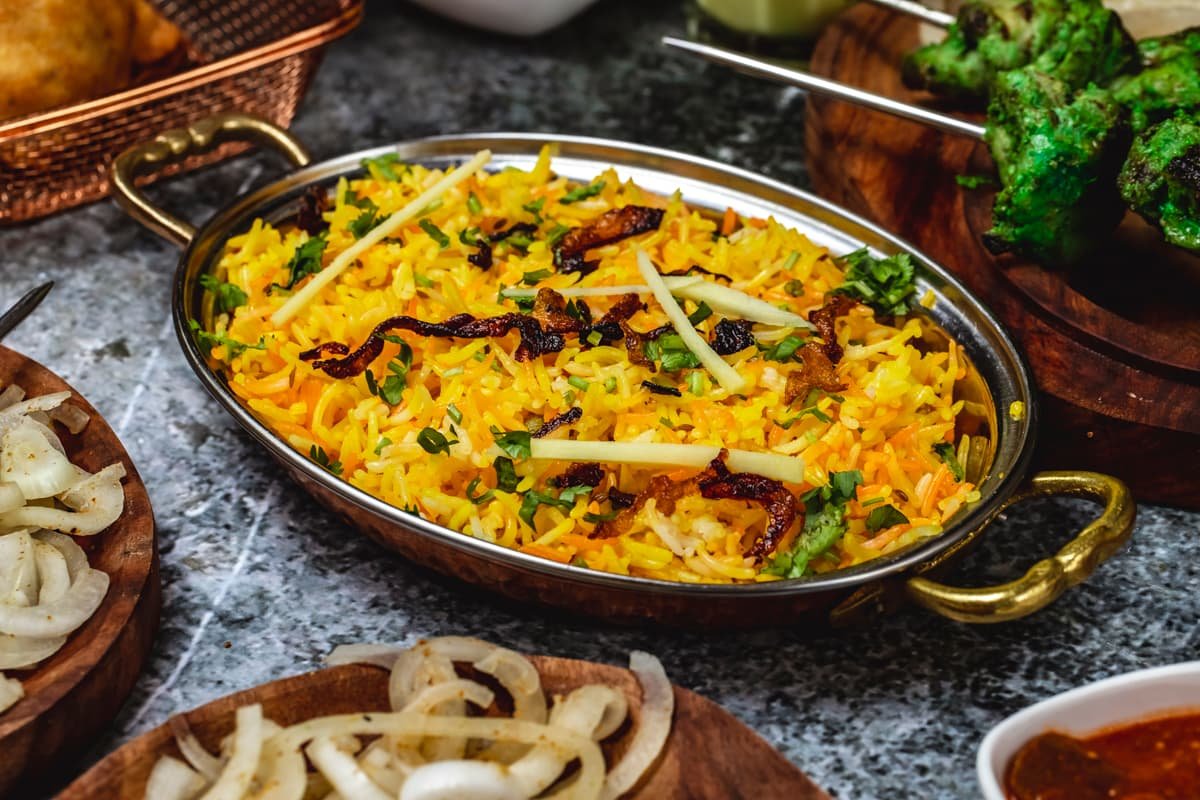 Egg Hyderabadi Biryani