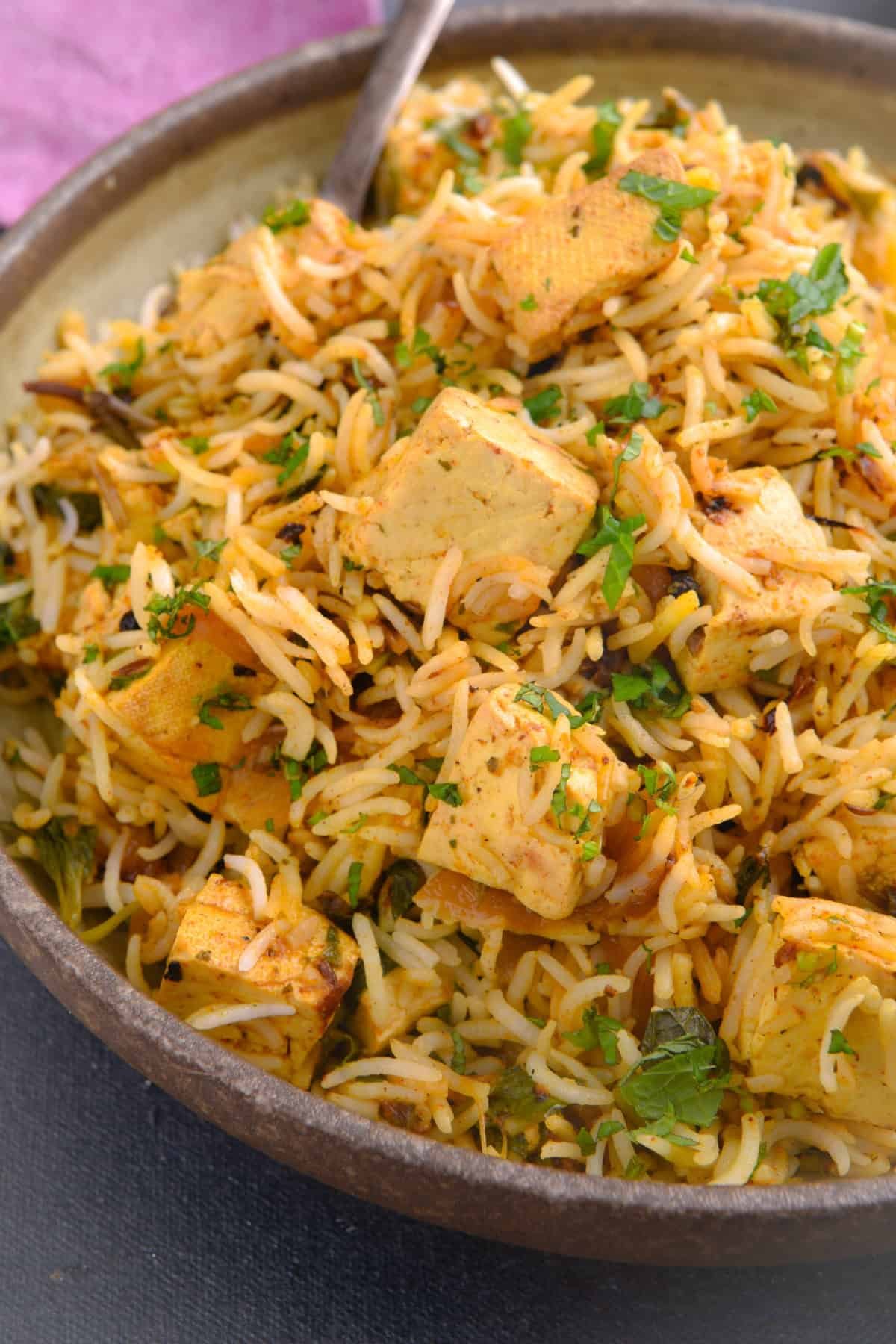 Paneer Hyderabadi Biryani
