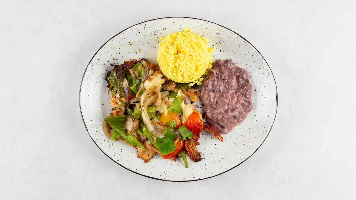 Pollo con Queso y verduras