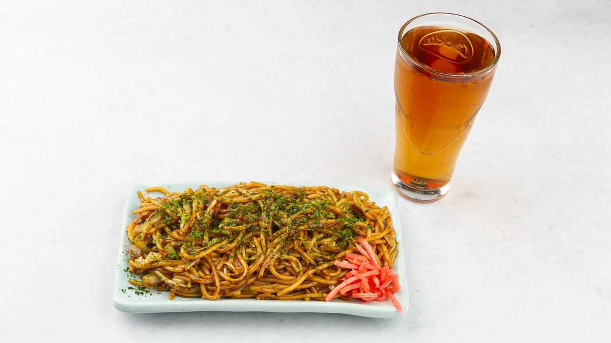 Yakisoba s čajem