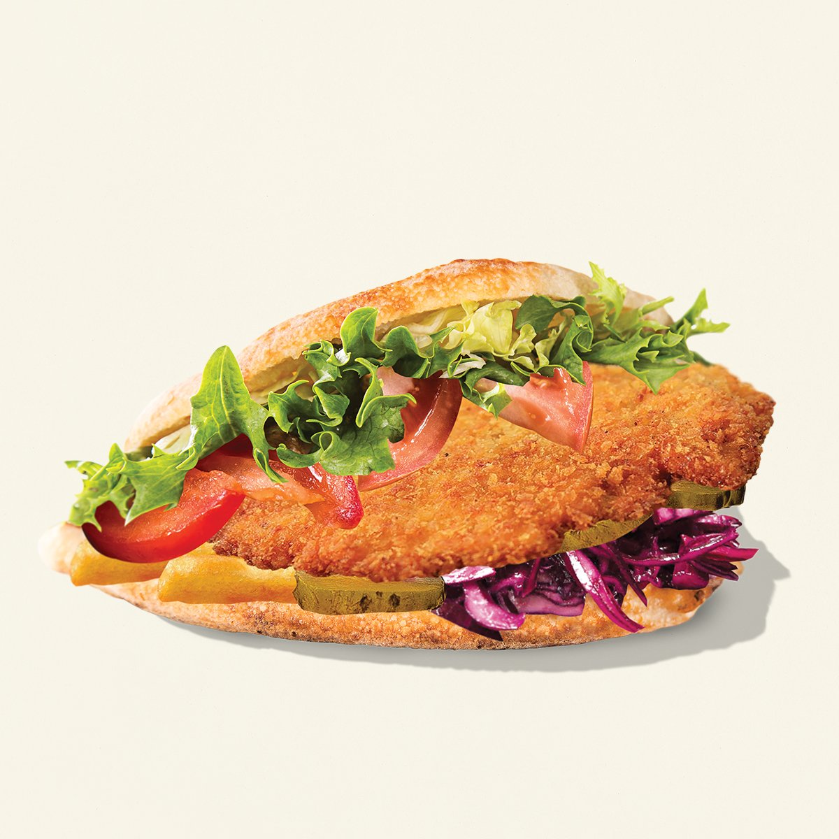 Pita snitel de pui