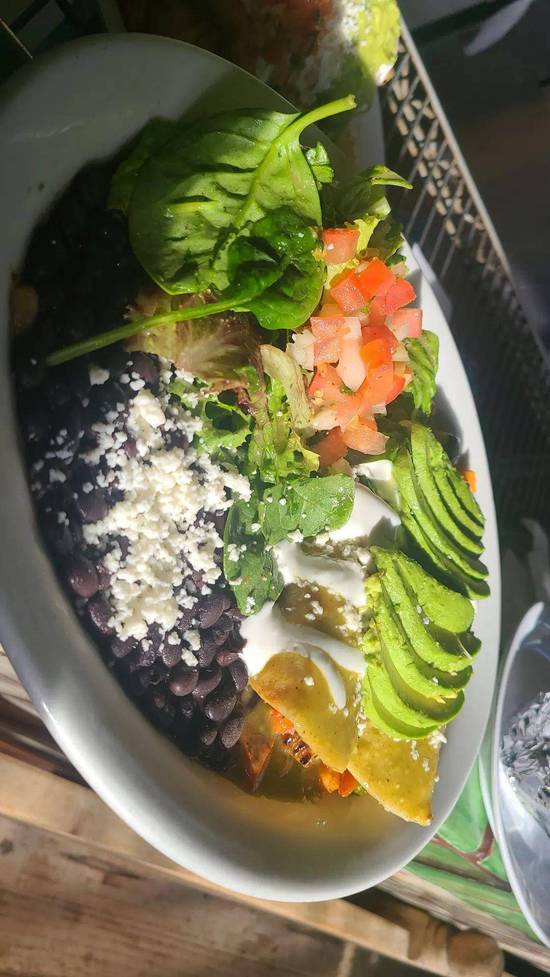 Avocado and Veggie Green Enchiladas