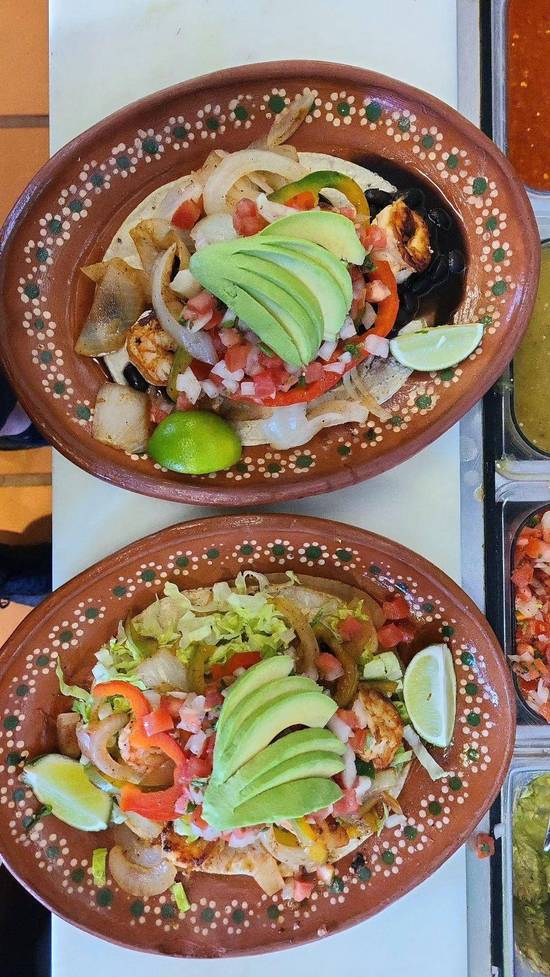 Camarones and Pescado Taco