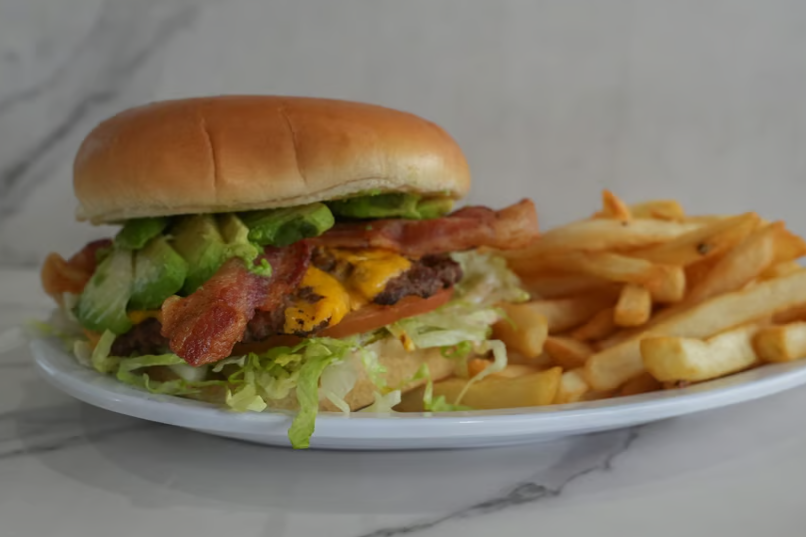 Bacon Avocado Cheeseburger