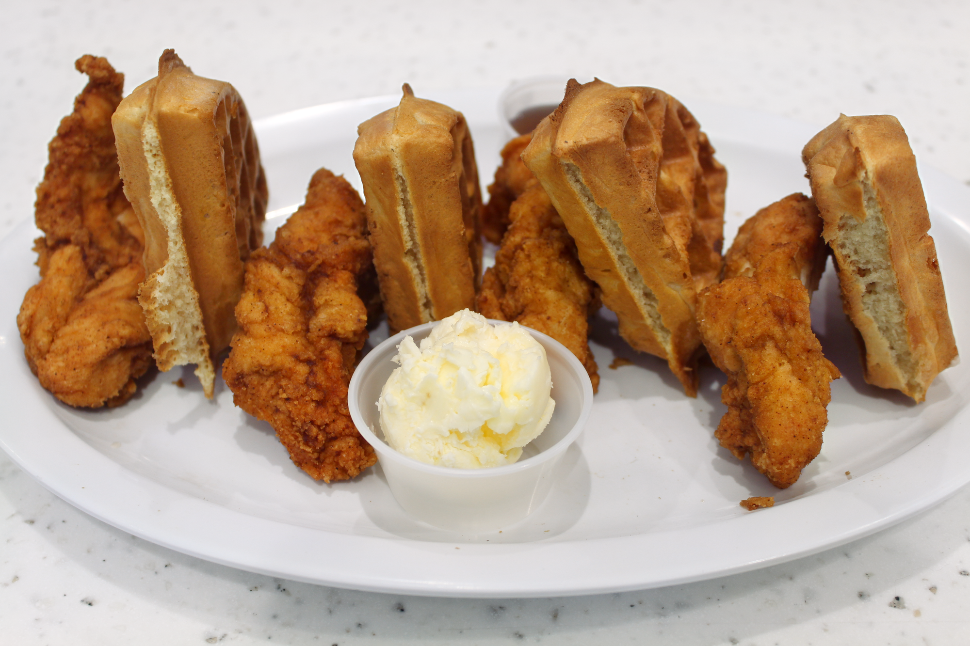 Chicken and waffles