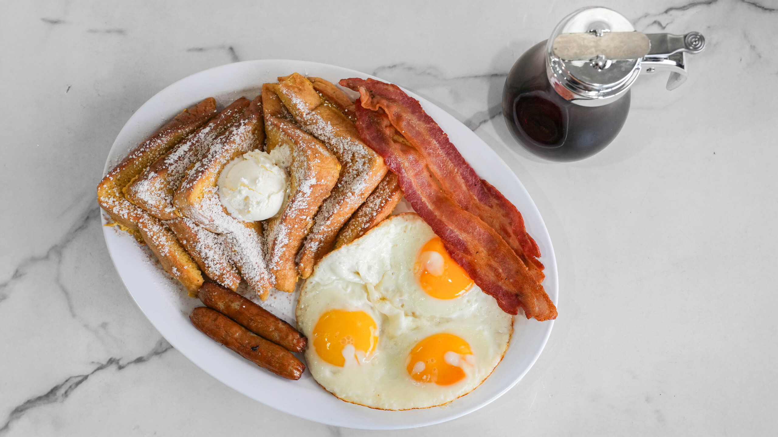French Toast and Eggs