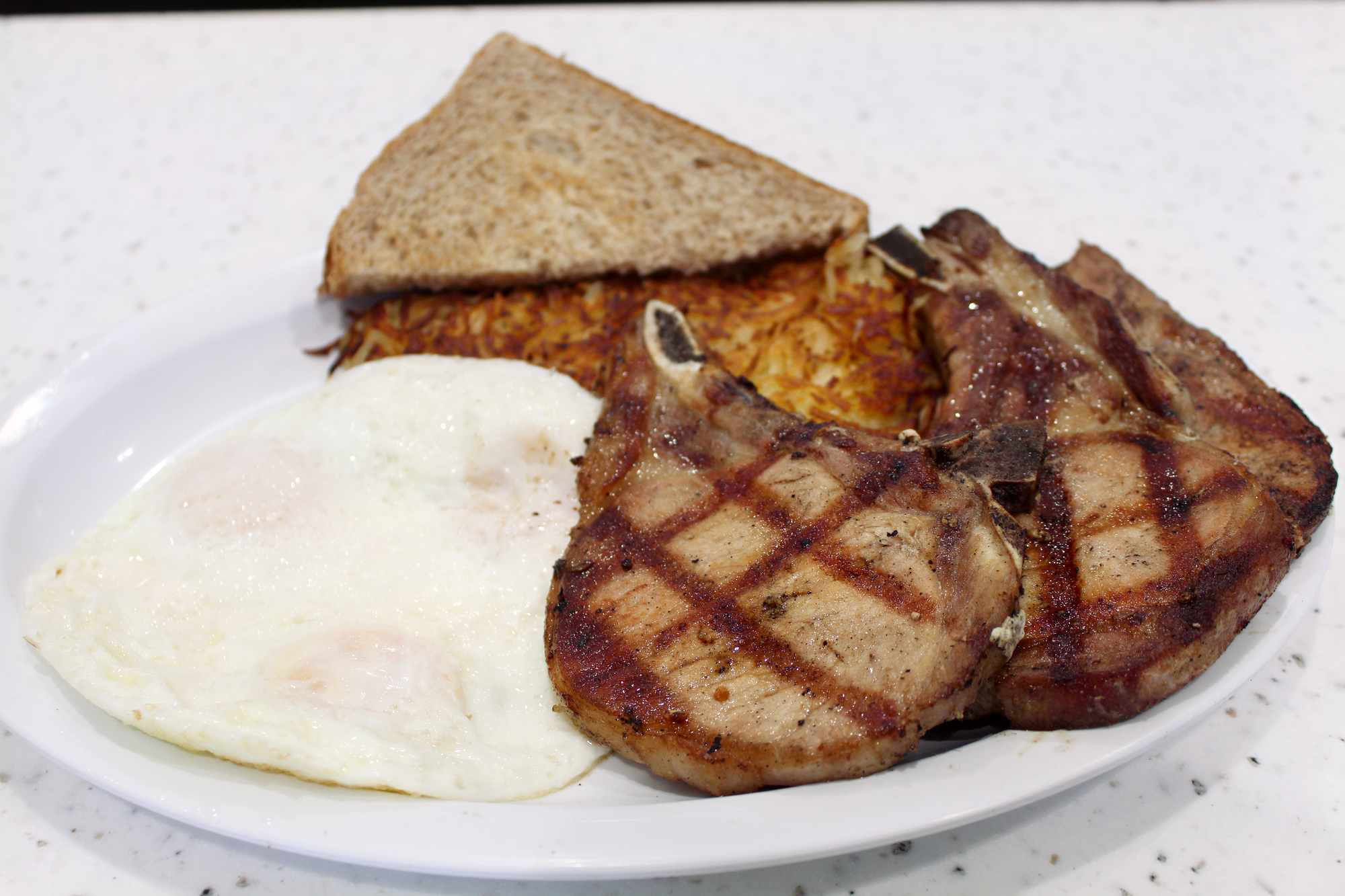 Pork Chops and Eggs