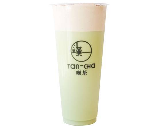 Uji Green Milk Tea with Tiramisu Foam