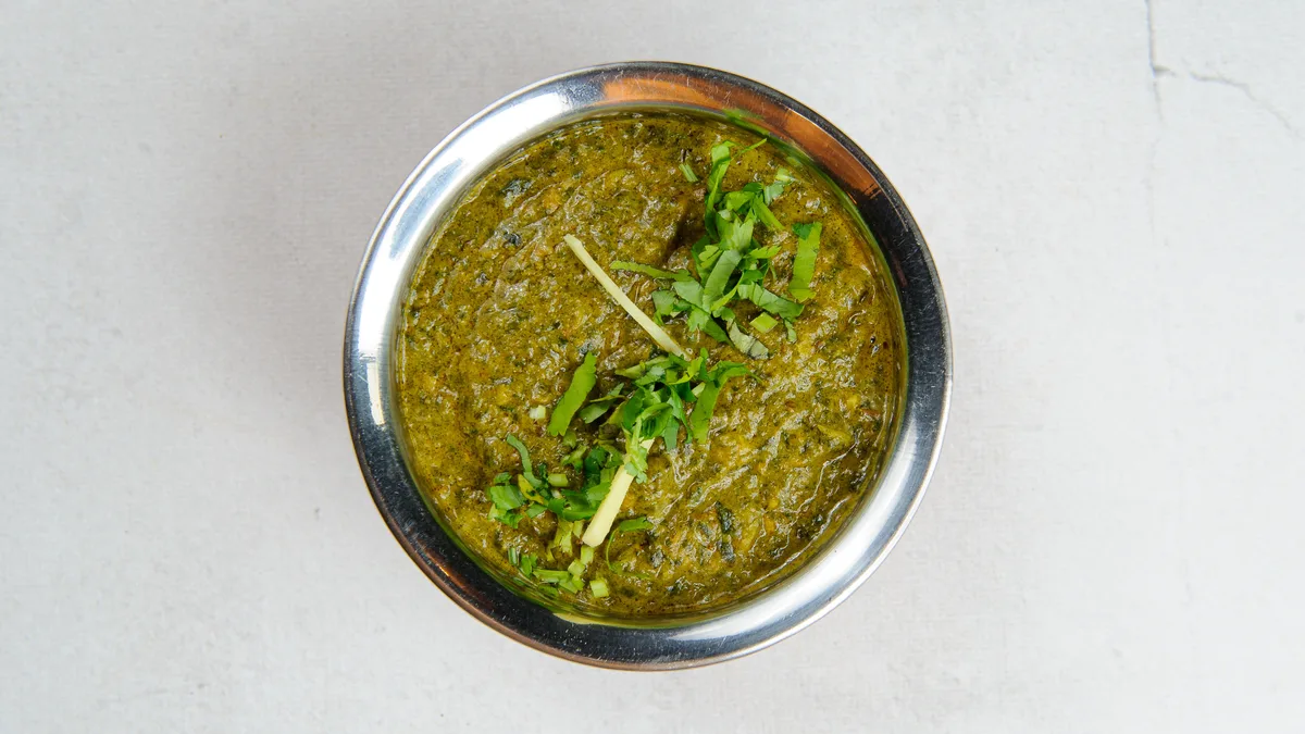Mushroom palak soup
