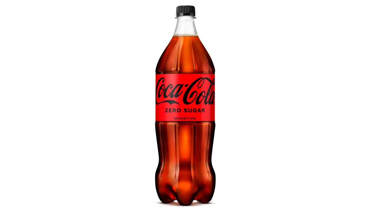 Coca-Cola Zero Sugar sokeriton virvoitusjuoma muovipullo 1,5 L