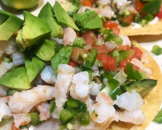 Shrimp Ceviche Tostada