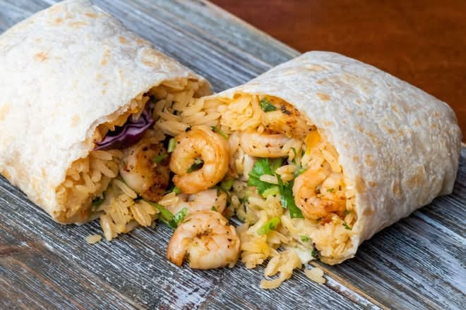 Seafood Super Burrito